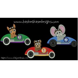 ANIMAL RACERS 1 (set of 3 designs)