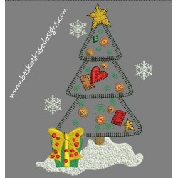 APPLIQUE CHRISTMAS TREE 2