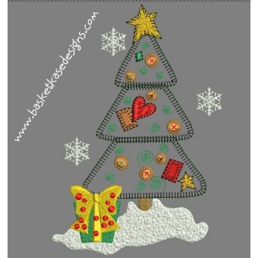 APPLIQUE CHRISTMAS TREE 2