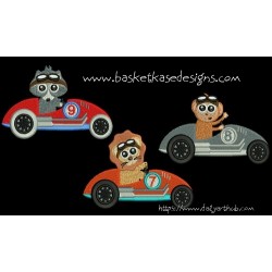 ANIMAL RACERS 3 (set of 3 designs)
