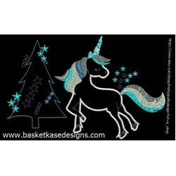 APPLIQUE WINTER UNICORN