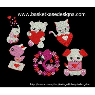 ANIMAL LOVE SET (SET OF 6 DESIGNS)