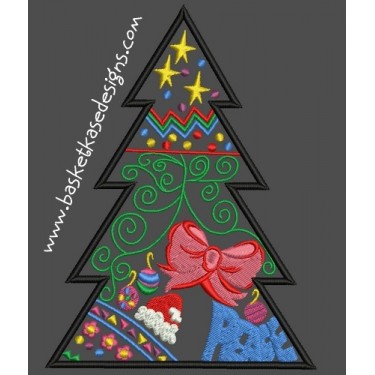 APPLIQUE CHRISTMAS TREE