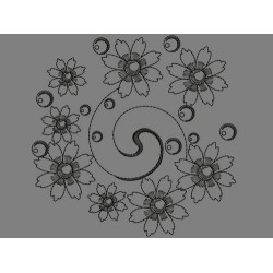 BLACKWORK FLOWERS