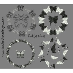 BUTTERFLY CIRCLES (SET OF 4)
