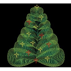 CHRISTMAS TREE RIPPLED 