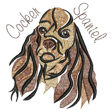 COCKER SPANIEL COLORWASH