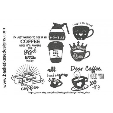 COFFEE SET (8 DESIGNS)