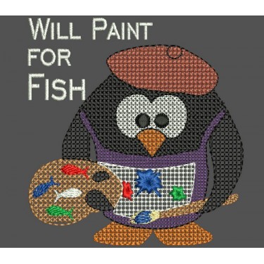 CROSS STITCH PENGUIN