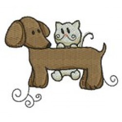 DACHSUND & KITTY