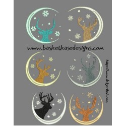 DEER SILOUETTE SET (SET OF 6)