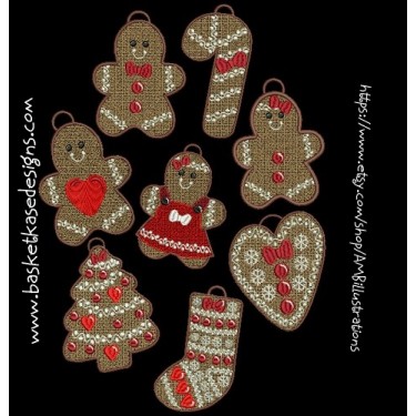 FSL GINGER COOKIE SET (SET OF 8)