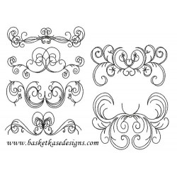 FANCY SCROLL SET (Set of 6 designs)