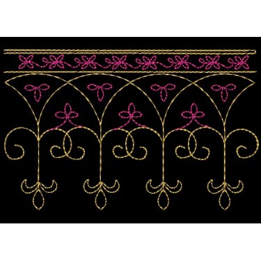 FLEUR DE LIS BORDER