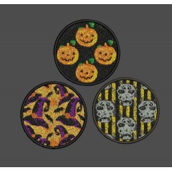 HALLOWEEN COLLAGE COASTER SET