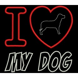 LOVE DOG APPLIQUE