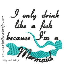 SAD DRINKING MERMAID