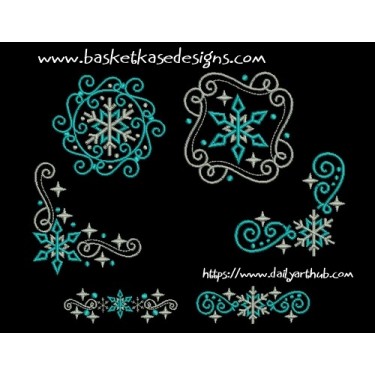 SNOWFALL SET (SET OF 6 DESIGNS)