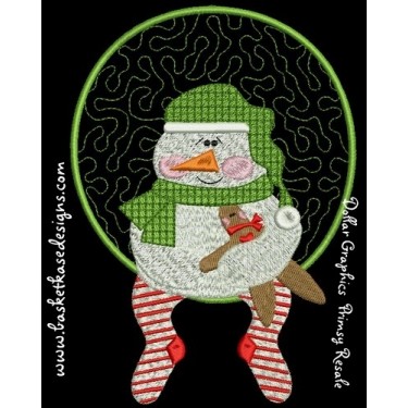 SNOWMAN APPLIQUE