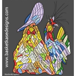 STAINED GLASS CHICKEN