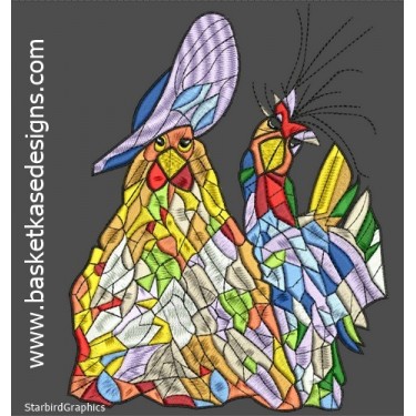 STAINED GLASS CHICKEN
