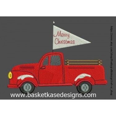 VINTAGE CHRISTMAS TRUCK 1