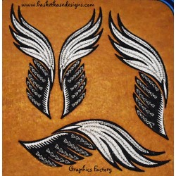 WINGED TAT SET (Set of 3 separate designs)